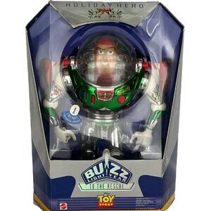 Rare Vintage Mattel Disney Holiday Hero Toy Story Buzz Lightyear Christmas